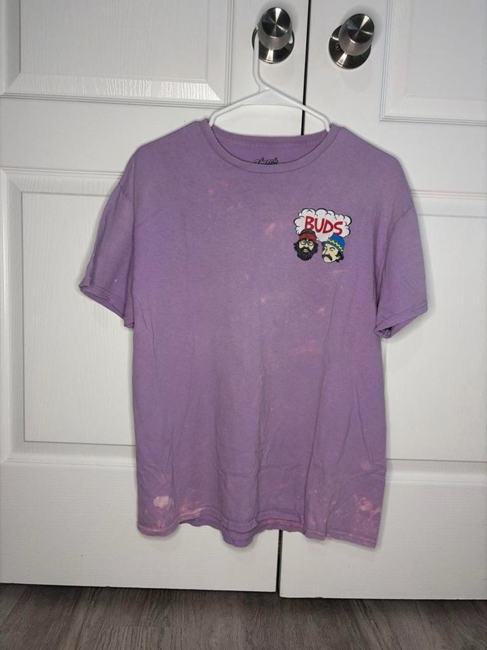 Cheech and Chong Graphic Tee - Lavender Short Sleeve Shirt